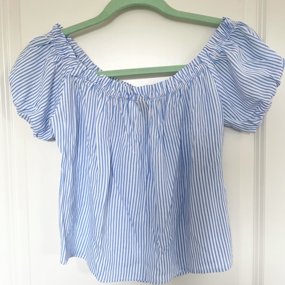 Off the shoulder button down blouse - Picture 3 of 4